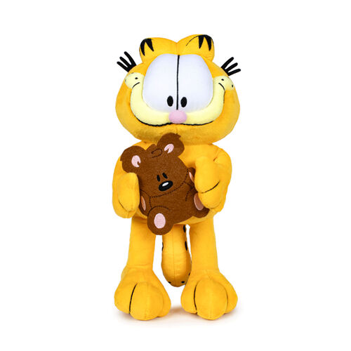 PELUCHE GARFIELD - GARFIELD CON OSITO DE PELUCHE 30 CM