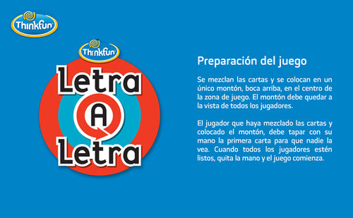 THINKFUN JUEGO DE CARTAS - LETRA A LETRA