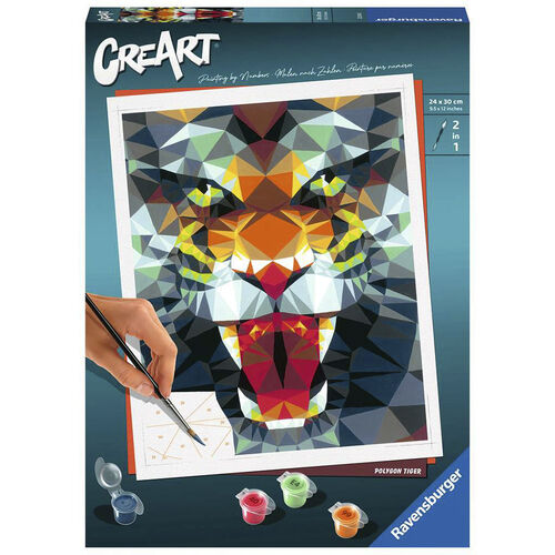 RAVENSBURGER CREART KIT PINTURA TIGRE DE POLGONOS