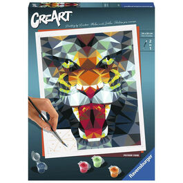 RAVENSBURGER CREART KIT PINTURA TIGRE DE POLÍGONOS