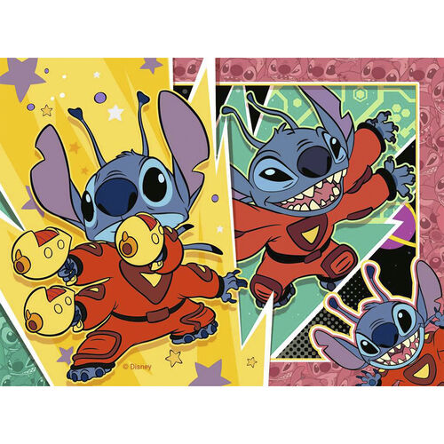 RAVENSBURGER 4 PUZLES PROGRESIVOS DE DISNEY STITCH 12/16/20/24 PIEZAS