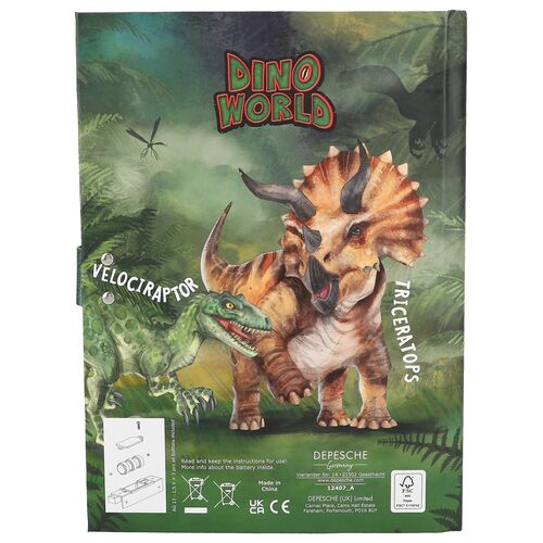 DINO WORLD - DIARIO CON CDIGO Y SONIDO