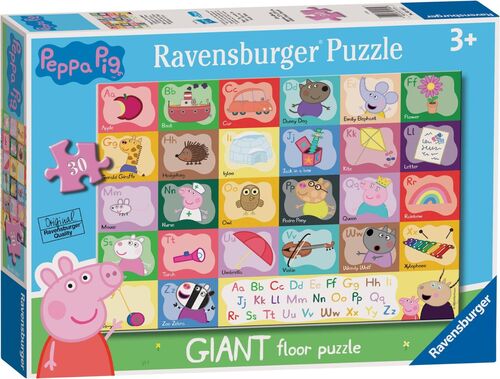 RAVENSBURGER PUZLE EL ALFABETO DE PEPPA 30 PIEZAS