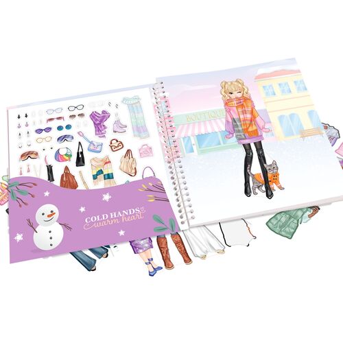 TOP MODEL - CUADERNO DE PEGATINAS DRESS ME UP WINTER WONDER