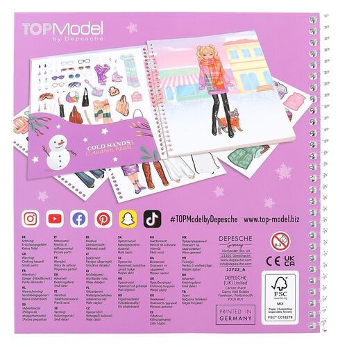 TOP MODEL - CUADERNO DE PEGATINAS DRESS ME UP WINTER WONDER