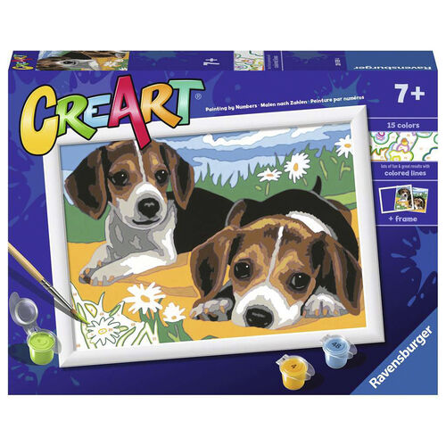 RAVENSBURGER CREART KIT PINTURA CACHORROS DE JACK RUSSELL