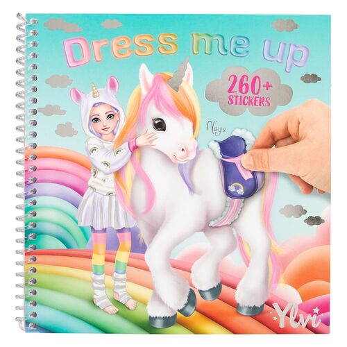 TOP MODEL CUADERNO DE PEGATINAS DRESS ME UP YLVI