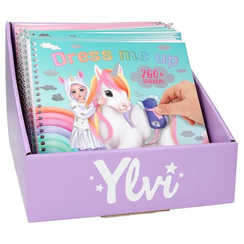 TOP MODEL CUADERNO DE PEGATINAS DRESS ME UP YLVI