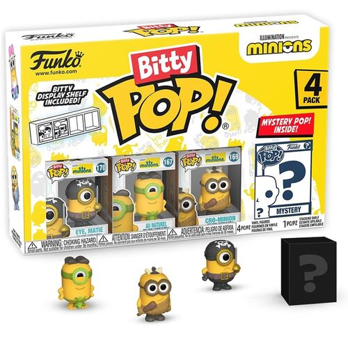 FUNKO BITTY POP! MINIONS - EYE, MATIE, CRO-MINION Y ?