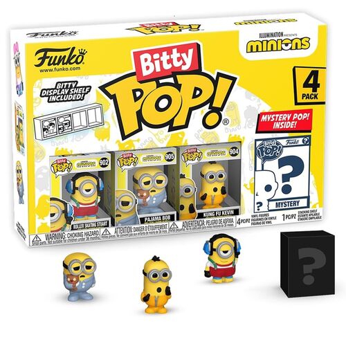 FUNKO BITTY POP! MINIONS - ROLLER SKATING STUART, PAJAMA BOB, KUNG FU KEVIN Y ?