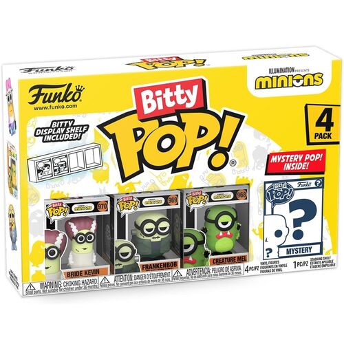 FUNKO BITTY POP! MINIONS - FRANKENBOB, KEVIN GIRLFRIEND, MEL CREATURE AND ?