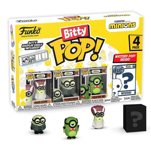 FUNKO BITTY POP! MINIONS - FRANKENBOB, KEVIN GIRLFRIEND, MEL CREATURE AND ?