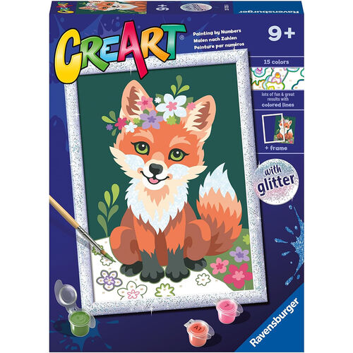 RAVENSBURGER CREART KIT PINTURA ZORRO CON FLORES