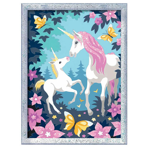 RAVENSBURGER CREART KIT PINTURA UNICORNIOS CON PURPURINA