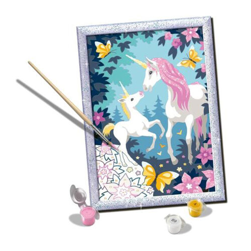 RAVENSBURGER CREART KIT PINTURA UNICORNIOS CON PURPURINA