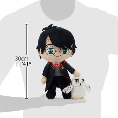 PELUCHE HARRY POTTER CON HEDWIG 30 cm