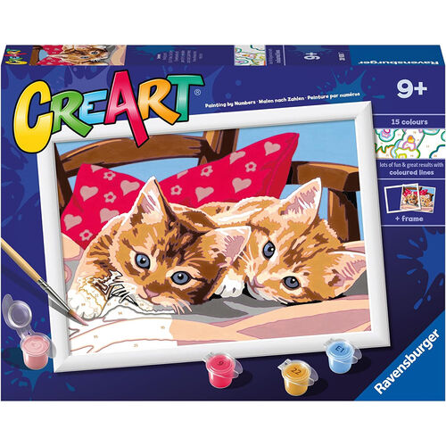 RAVENSBURGER CREART - KIT PINTURA GATITOS EN LA ALMOHADA