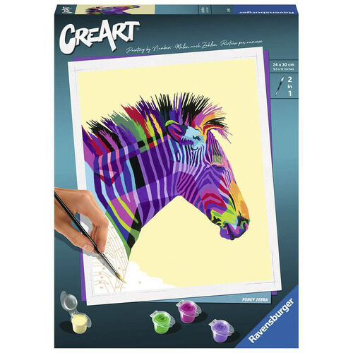 RAVENSBURGER CREART - KIT PINTURA CEBRA FUNKY