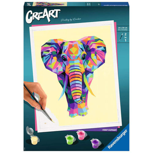 RAVENSBURGER CREART - KIT PINTURA ELEFANTE FUNKY