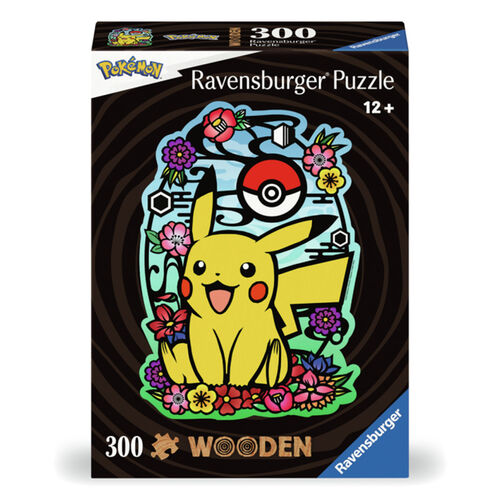 RAVENSBURGER - PUZLE DE MADERA DE POKEMON PIKACHU 300 PIEZAS