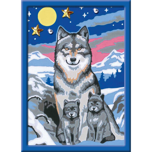 RAVENSBURGER - CREART KIT PINTURA FAMILIA DE LOBOS