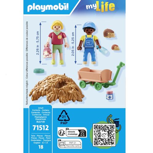 PLAYMOBIL - CUIDADOS DE LA FAMILIA DE ERIZOS