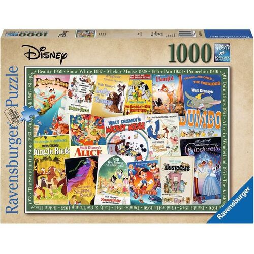 RAVENSBURGER PUZLE DISNEY VINTAGE 1000 PIEZAS