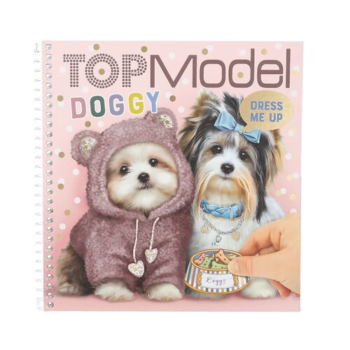 TOP MODEL -  CUADERNO DE PEGATINAS DRESS ME DOGGY