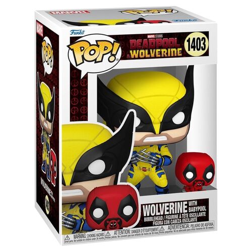 FUNKO POP! MARVEL: DEADPOOL Y LOBEZNO - LOBEZNO CON BABYPOOL