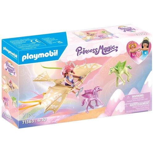 PLAYMOBIL PRINCESS MAGIC - PASEO CON POTROS PEGASO EN LAS NUBES