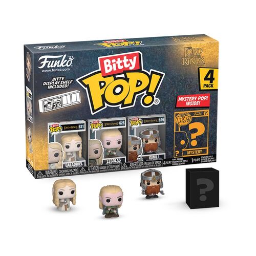 FUNKO BITTY POP! EL SEOR DE LOS ANILLOS - GALADRIEL, LEGOLAS, GIMLI Y ?