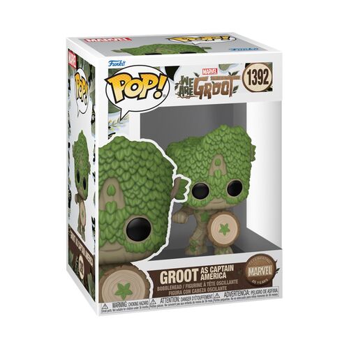 FUNKO POP! WE ARE GROOT  GROOT DISFRAZADO DE CAPITN AMRICA