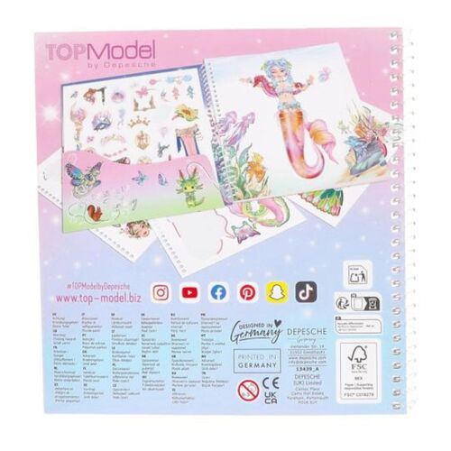 TOP MODEL CUADERNO DE PEGATINAS DRESS ME UP - FANTASY