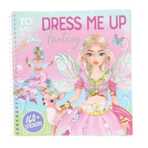 TOP MODEL CUADERNO DE PEGATINAS DRESS ME UP - FANTASY