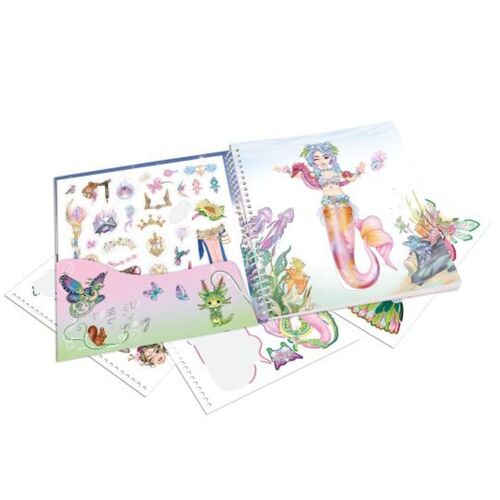 TOP MODEL CUADERNO DE PEGATINAS DRESS ME UP - FANTASY