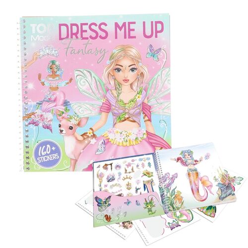 TOP MODEL CUADERNO DE PEGATINAS DRESS ME UP - FANTASY