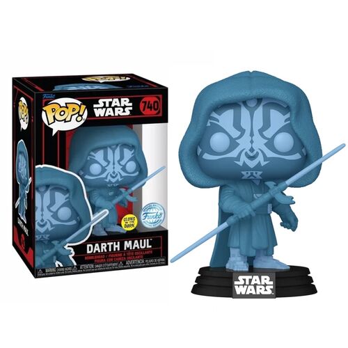 FUNKO POP! STAR WARS  DARTH MAUL (HOLOGRAMA) (BRILLA EN LA OSCURIDAD) EXCLUSIVO