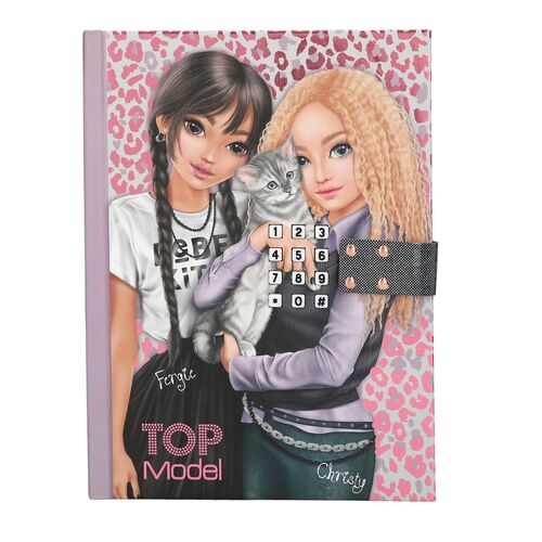 TOP MODEL - DIARIO CON CÓDIGO SECRETO REBEL KITTY