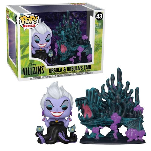 FUNKO POP! TOWN : DISNEY VILLANOS - ÚRSULA EN SU GUARIDA