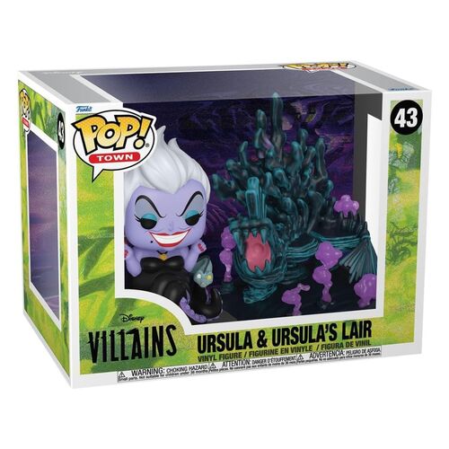 FUNKO POP! TOWN : DISNEY VILLANOS - ÚRSULA EN SU GUARIDA