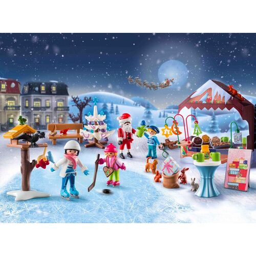 PLAYMOBIL - CALENDARIO DE ADVIENTO: VIAJE AL MERCADO NAVIDEÑO