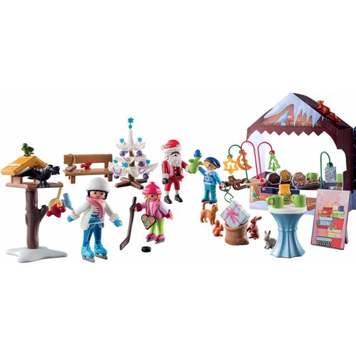 PLAYMOBIL - CALENDARIO DE ADVIENTO: VIAJE AL MERCADO NAVIDEÑO