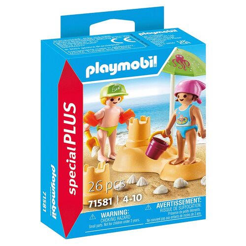 PLAYMOBIL - NIÑOS CON CASTILLO DE ARENA