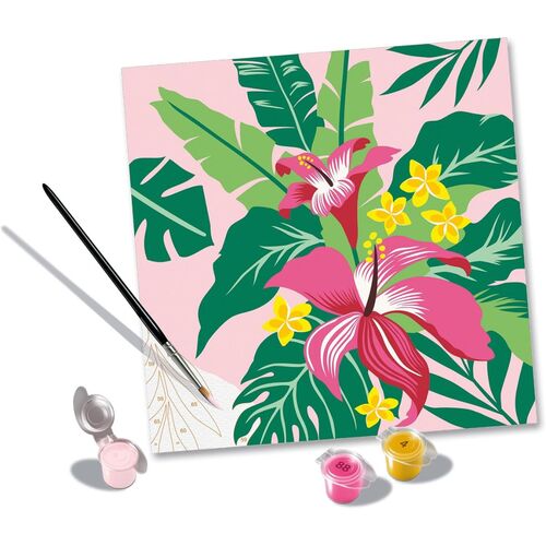 RAVENSBURGER CREART KIT PINTURA FLORES TROPICALES