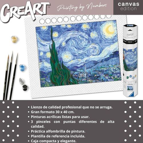 RAVENSBURGER CREART KIT PINTURA VAN GOGH LA NOCHE ESTRELLADA