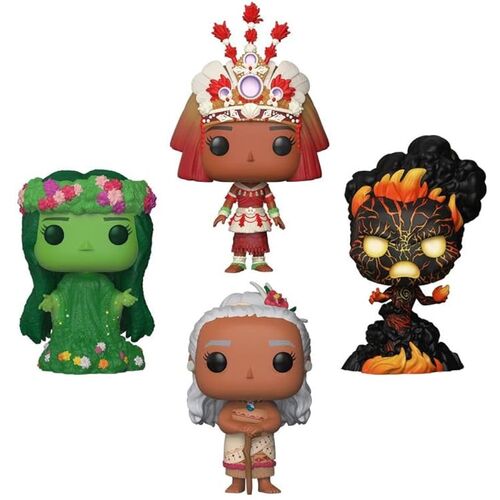 FUNKO POP! MOANA - PACK DE 4: MOANA, GRAMMA TALA, TE KA, TE FITI