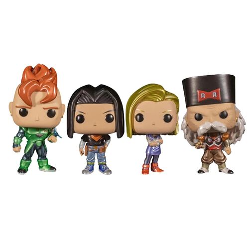 FUNKO POP! DRAGON BALL - PACK DE 4: ANDROIDE 16, ANDROIDE 17, ANDROIDE 18, DR. GERO