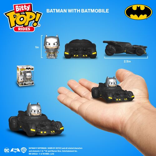 FUNKO BITTY POP! RIDES: BATMAN - BATMAN CON BATMOVIL