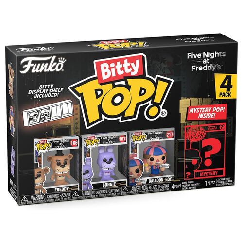 FUNKO BITTY POP! FIVE NIGHTS AT FREDDY’S - FREDDY, BONNIE, BALLON BOY Y ¿?