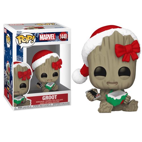 FUNKO POP! MARVEL HOLIDAY – GROOT CON REGALO